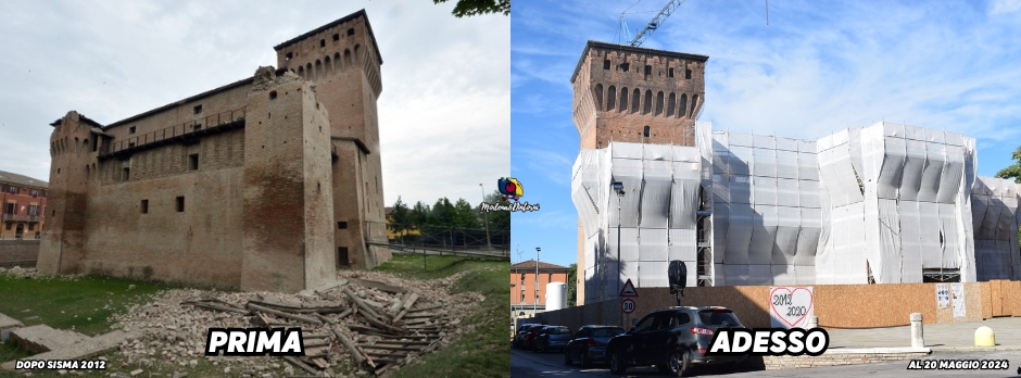 San Felice sul Panaro - prime e dopo il terremoto 2012